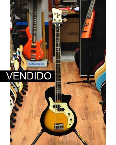 Orange O-Bass Sunburst